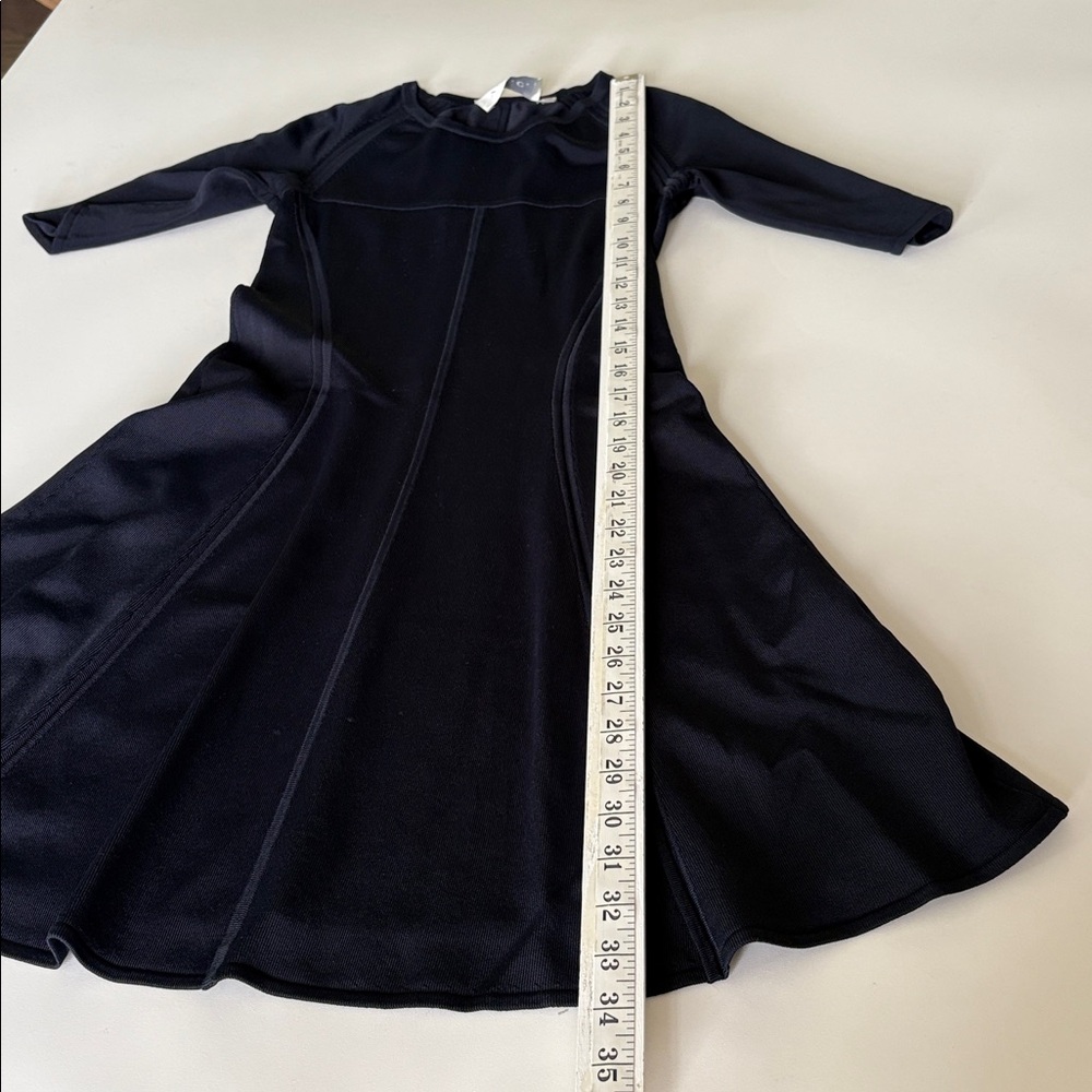 A.L.C. Selby Mini Dress Navy Blue Stretch Fit & Flare Dressy Quiet Luxury Size S - Picture 6 of 8